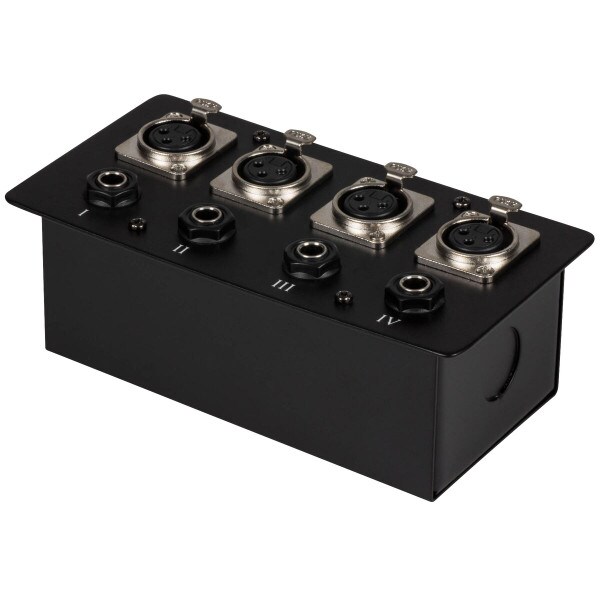 Main product image for Floor / Surface Mount Stage Box with Four XLR Female 240-322